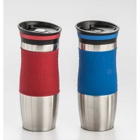 Cook Pro Double Walled Stainless Steel Coffee Tumbler with Silicone Grip KPO1231